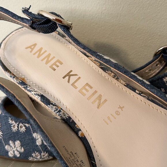 Anne Klein Marta Slingback Espadrilles - Low Heel - Siz… - Picture 3 of 9